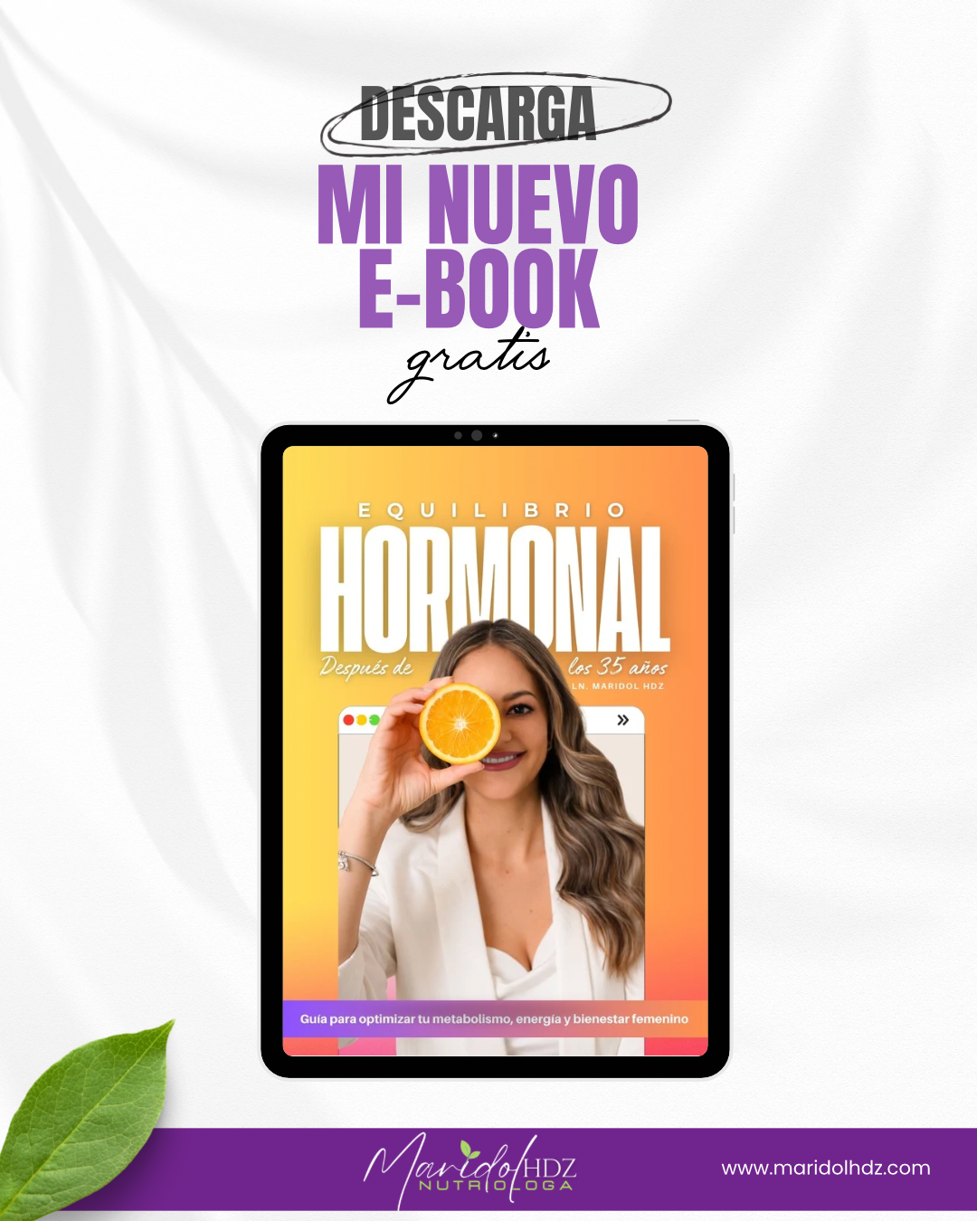 Ebook Gratuito — Tips de Salud Hormonal por Maridol HDZ